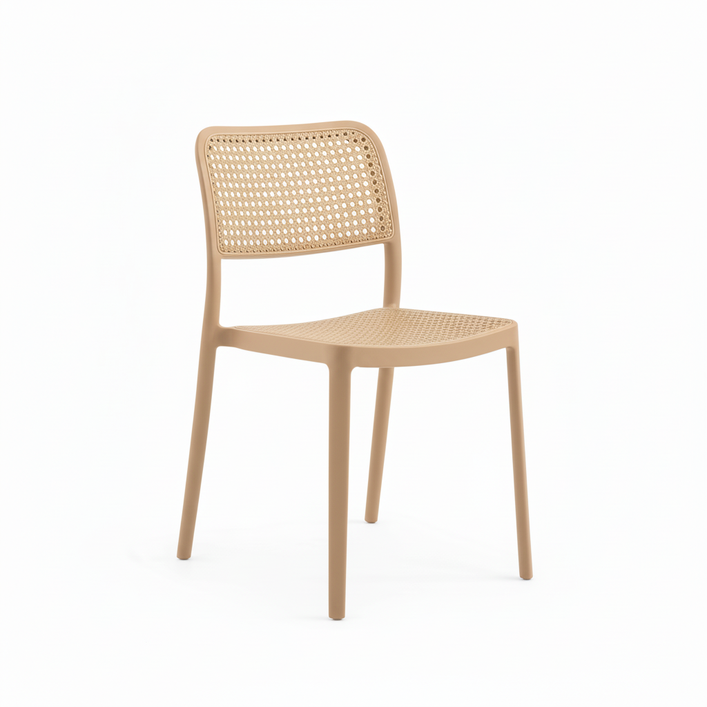 Silla de Ratán Beige